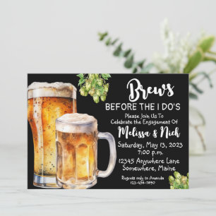 Beer Brews I Do Bridal Shower Invitations