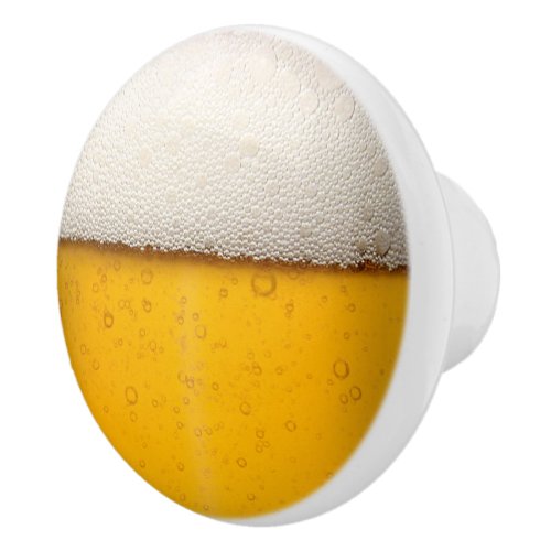 Beer Bubbles Background Pattern Ceramic Knob