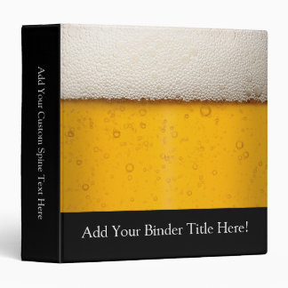 Beer Bubbles Close-Up Binder