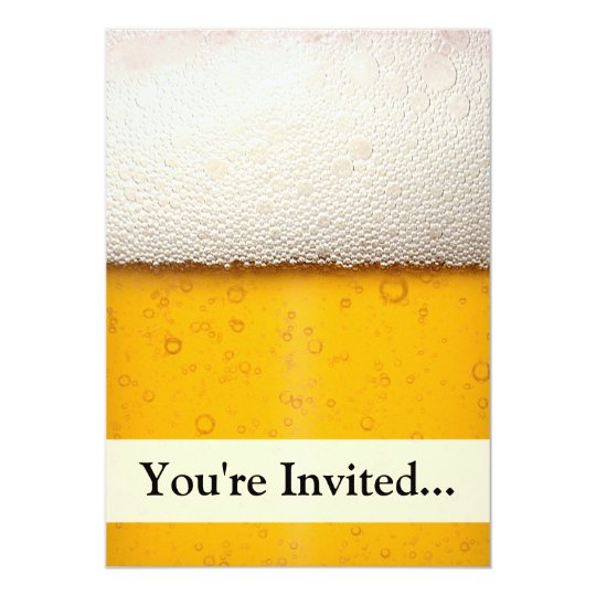 Beer Bubbles Close-Up Card