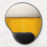 Beer Bubbles Close-Up Gel Mouse Pad