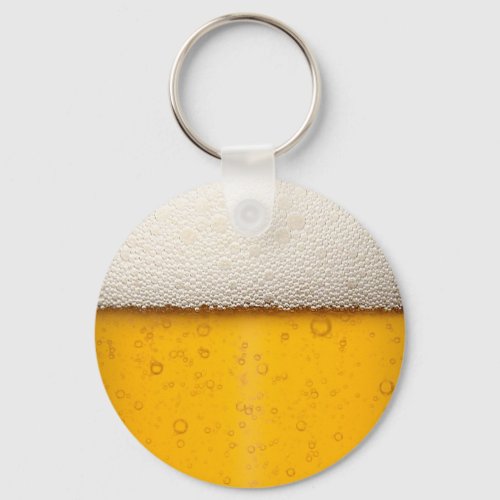 Beer Bubbles Close_Up Keychain