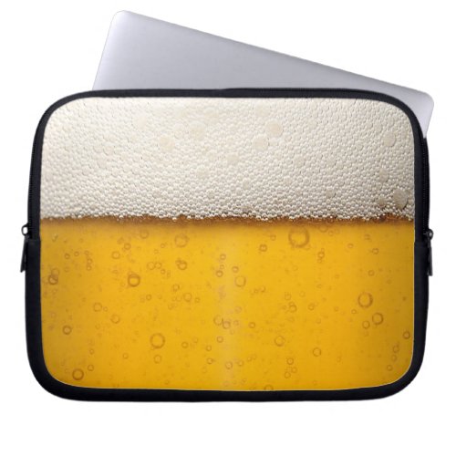 Beer Bubbles Close_Up Laptop Sleeve