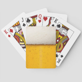 Beer Bubbles Close-Up Poker Cards