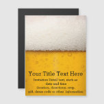 Beer Bubbles Magnetic Invitation