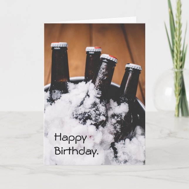 Beer Bucket List Birthday Card (Front)