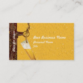 Beer Business Business Card by zlatkocro at Zazzle