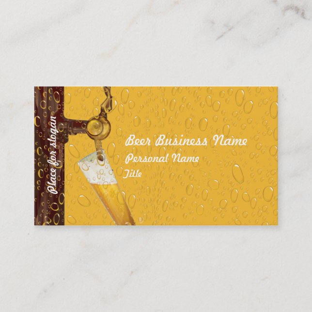 Beer Business Business Card (Front)