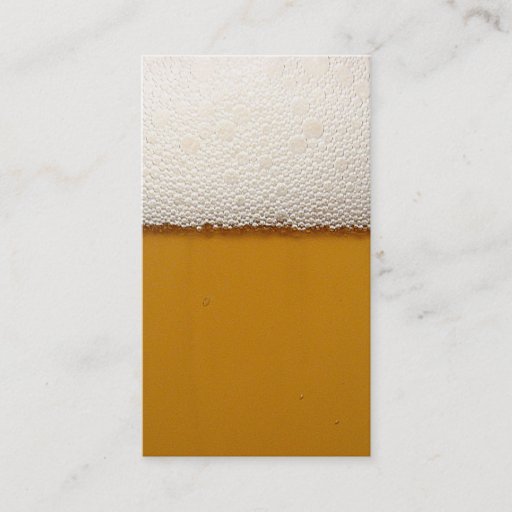 Customizable Beer Business Card