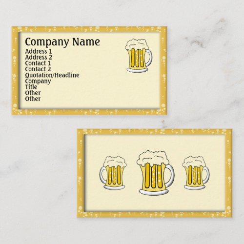 Beer Business Cards
