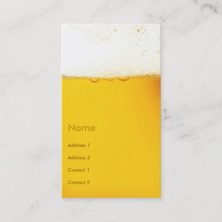 Beer Business Cards