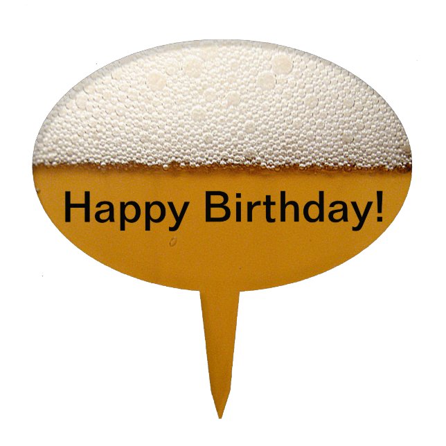 Beer Cake Topper (Front)