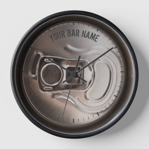 Beer Can Pub Or Bar Owner Clock