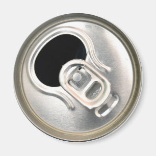 beer can top open drink metal container magnet