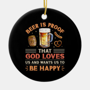 Beer Ceramic Ornament