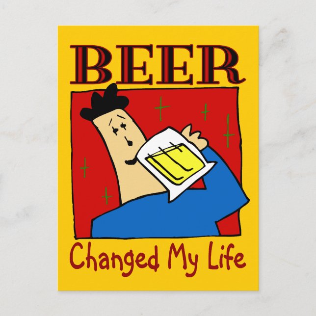 Beer Changed My Life Postcard (Front)