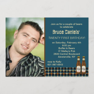 Beer Cheers Photo Invitation