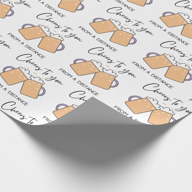 Beer Cheers To You Wrapping Paper  (Corner)