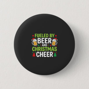 Beer Christmas Cheer Holiday Drinking Vector Button