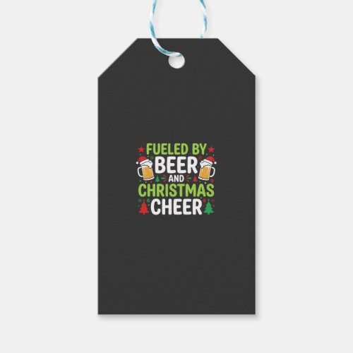 Beer Christmas Cheer Holiday Drinking Vector Gift Tags