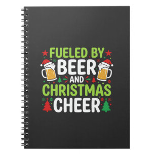 Beer Christmas Cheer Holiday Drinking Vector Notebook