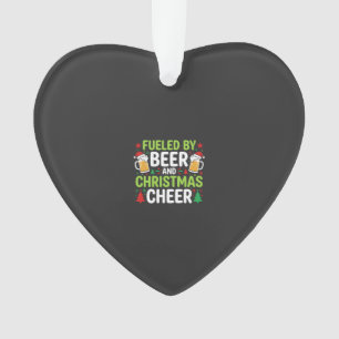 Beer Christmas Cheer Holiday Drinking Vector Ornament