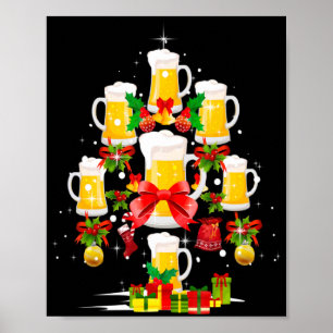 Beer Christmas Tree Xmas Pajama Ornament Decor T S