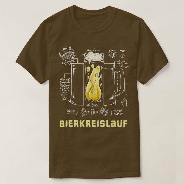 Beer Circuit Beer Drinking And Circuit Discovering T-Shirt (Design Front)