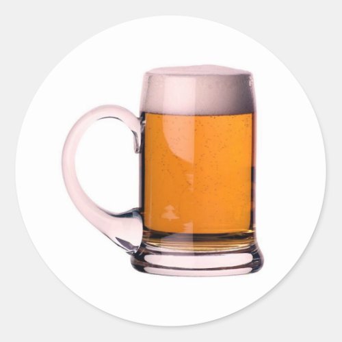 Beer Classic Round Sticker