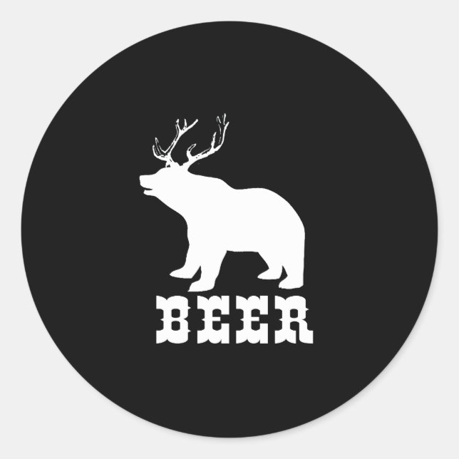 Beer Classic Round Sticker (Front)