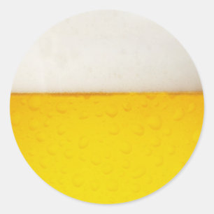 Beer Classic Round Sticker