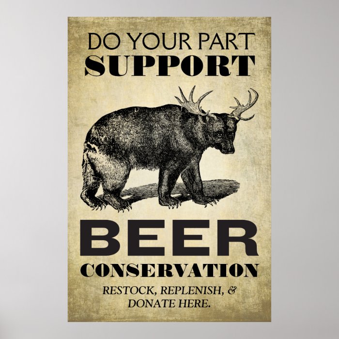 Beer Conservation Poster