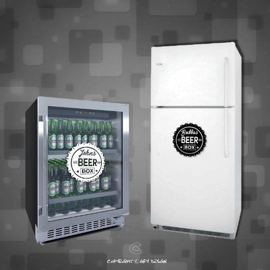 Beer Cooler & Fridge Decal (Fridge Examples)