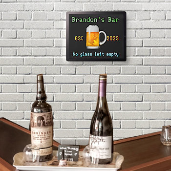 Beer Custom Bar Led Sign by DizzyDebbie at Zazzle