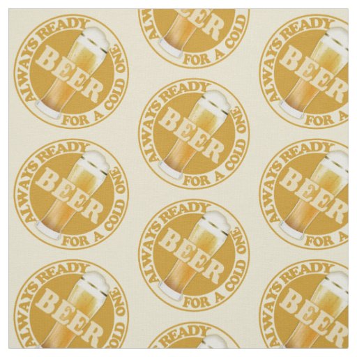 BEER custom fabric | Zazzle