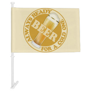 BEER custom name car flag