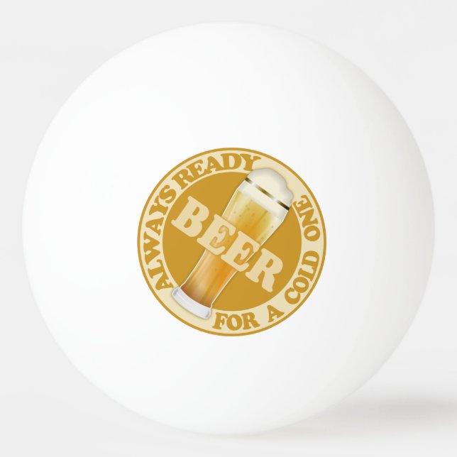BEER custom name ping pong balls (Front)