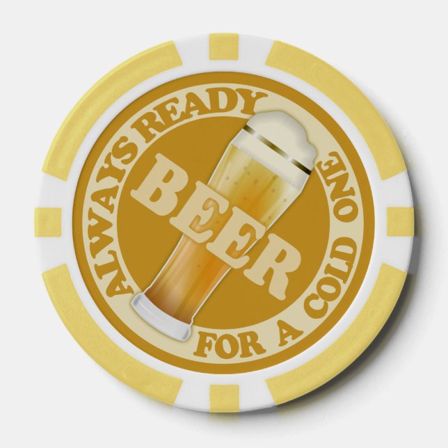 BEER custom poker chips (Front)
