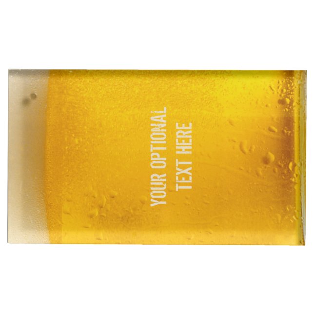 BEER custom table card holder (Front)