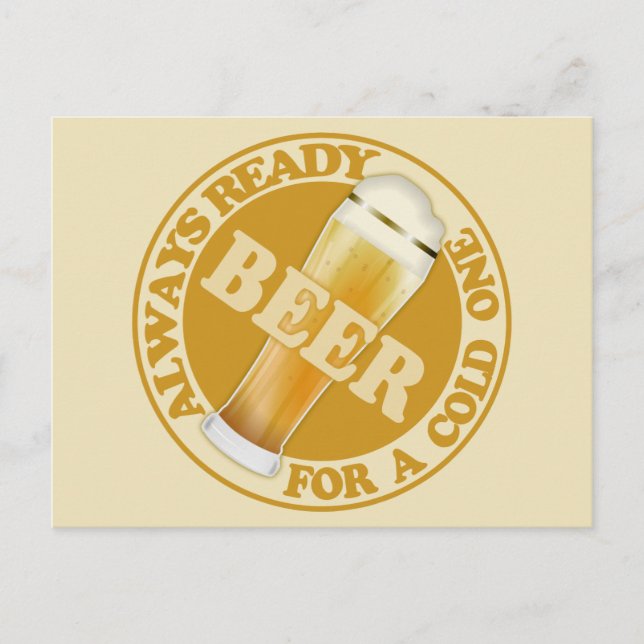 BEER customizable postcard (Front)