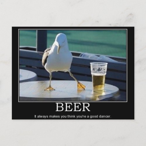 Beer Dancer Postcard