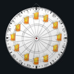 Beer Dart Board<br><div class="desc">Size: ProfiledInk Dart Board Bull's-eye! Create the perfect custom dart board. Featuring vibrant color printing, this regulation size dart board is easily customized with your images, text, and designs for a great gift or the perfect addition to your game room. Made to your exact specifications, this dart board will hit...</div>