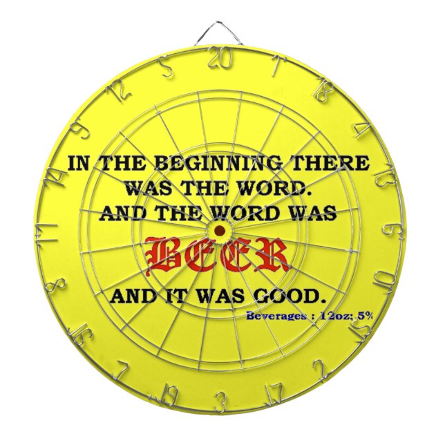 BEER DART BOARD (Front)