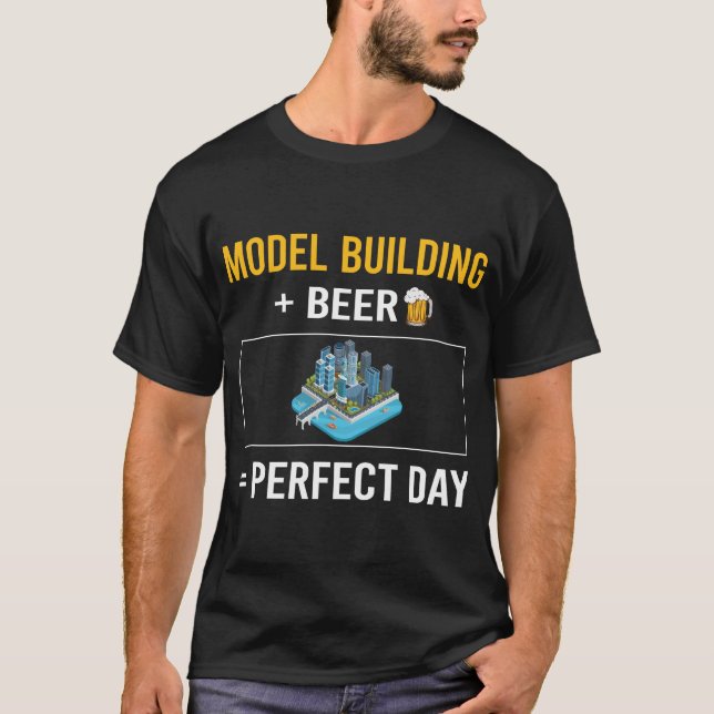 Beer Day Model Building T-Shirt (Front)