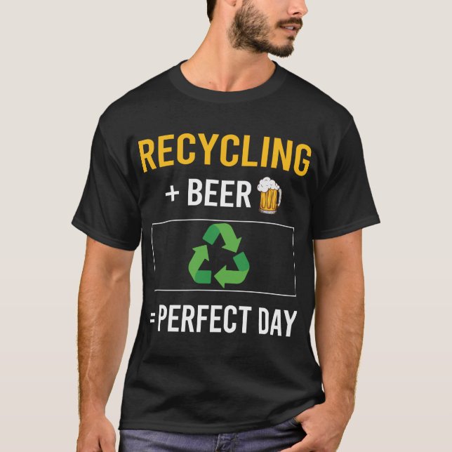 Beer Day Recycling Recycle T-Shirt (Front)