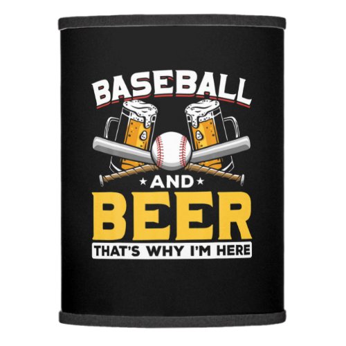Beer Drinker Baseball Beer Humor Birthday Lamp Shade