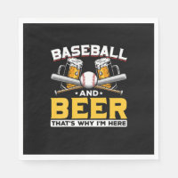 Beer Drinker Baseball Beer Humor Birthday