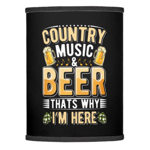Beer Drinker Country Music Beer Drinking Birthday Lamp Shade