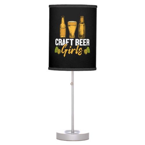 Beer Drinker Craft Beer Girls Birthday Table Lamp