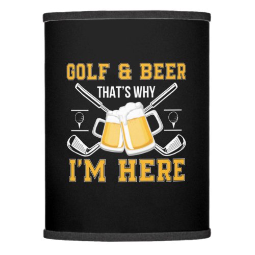 Beer Drinker Golf And Beer Birthday Lamp Shade